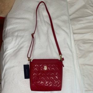 tommy hilfiger red purse